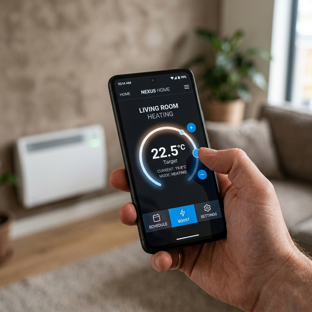 Aplicación móvil para el control de temperatura de calefacción inteligente