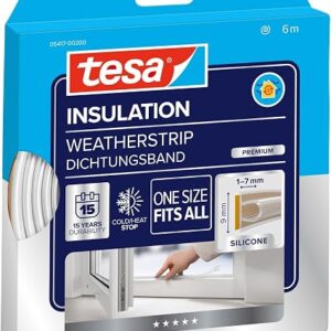 tesamoll Premium Flexible: burlete de silicona de 6 metros