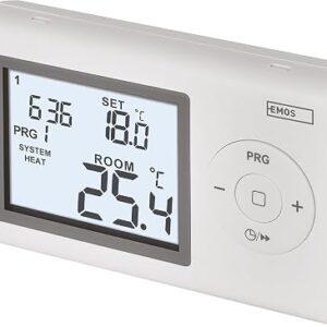 EMOS: termostato LCD programable con cable